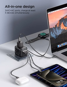 Universal Travel Laadija Joyroom JR-TCW01 15W 3xUSB-A/USB-C must