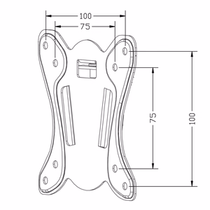Maclean MC-715A teleri hoidik, maks. VESA 100x100, 13-27", 25 kg