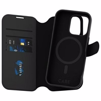 CARE by PanzerGlass Feature Tango 2in1 Wallet MagSafe Ümbris jaoks iPhone 16 Pro - Must