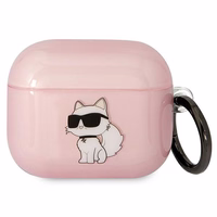 Karl Lagerfeld KLA3HNCHTCP Airpods 3 cover roosa/roosa Ikonik Choupette