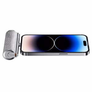 Powerbank Veger PlugOn (W0573P) PD QC3.0 2,4A 12W 5000 mAh with a built-in connector Lightning hõbedane