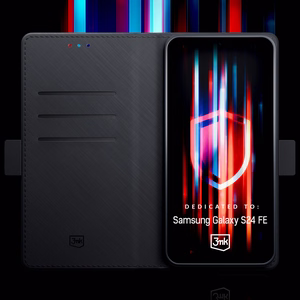 3mk Wallet Ümbris jaoks Samsung Galaxy S24 FE - must