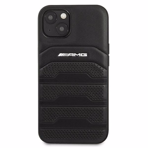 AMG Leather Debossed Lines чехол для iPhone 13 mini - чёрный