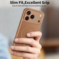 Tech-Protect BasicMag MagSafe ümbris iPhone 17 Pro Max'ile - pruun