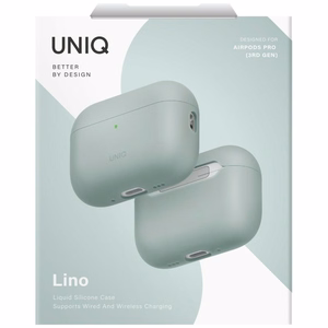 Uniq Lino Silicone Ümbris jaoks AirPods Pro 3 - roheline