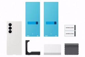 Samsung Galaxy Z Fold8 Ultra silikoonist magnetümbris 2 peegeldusvastase kilega, kreemikas