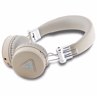 Guess Bluetooth on-ear kõrvaklapid ENC GUBH70PGTSPSE beige/beige Grained Classic Round Shape