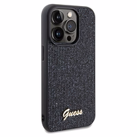 Guess Disco Metal Script ümbris jaoks iPhone 14 Pro Max - must