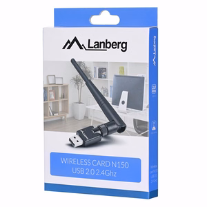 Lanberg NC-0150-WE võrgukaart WLAN 2400 Mbit/s