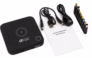 Akupank 24000mAh, PD60W, QC3.0, 2x USB-C, USB-A, 9 connectors