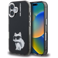 Karl Lagerfeld IML Aquarelle Choupette & Logo iPhone 16 Ümbris - must
