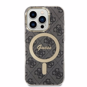 Guess GUBPP14LH4EACSK 4G Print MagSafe ümbrise ja laadija komplekt seadmele iPhone 14 Pro 6.1", must