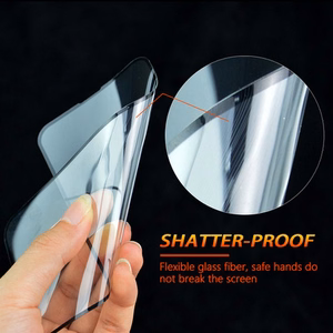 Гибридное стекло 5D с полной проклейкой Bestsuit Flexible для Samsung S25 EDGE, черное