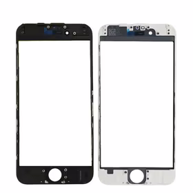 LCD screen glass Apple iPhone 6 with frame and OCA valge V3
