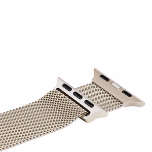Crong Milano Steel roostevabast terasest rihm Apple Watch 44 / 45 / 46 / 49 mm, šampanjavärvi