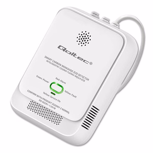 Qoltec 52576 vingugaasi andur | CO detektor | 85dB alarm | LED