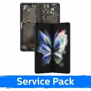 LCD ekraan Samsung F926 Z Fold3 (SISEMINE) raamiga / Phantom Black / (Service Pack)