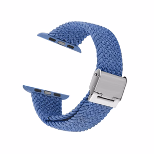 Crong Wave Band punutud rihm Apple Watchi 38 / 40 / 41 mm ja 42 mm (Series 10 / 11) mudelitele, sinine