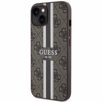 Guess GUHMP14MP4RPSW iPhone 14 Plus 6.7" brown/brown hardcase 4G Printed Stripes MagSafe