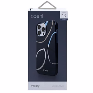 Uniq Coehl Valley ümbris iPhone 13 Pro Max'ile - tumesinine