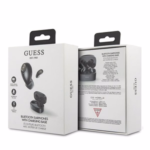 Guess GUTWSJL4GBK TWS Bluetooth kõrvaklapid + must/must 4G docking station