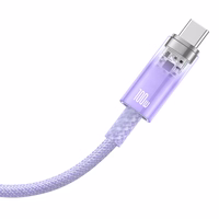 Baseus Explorer 100W USB-A - USB-C Kaabel with Intelligent Temperature Sensor 1m - Purple