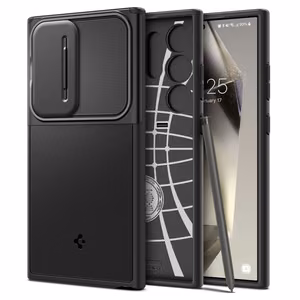SPIGEN Optik Armor ümbris jaoks SAMSUNG S24 ULTRA must