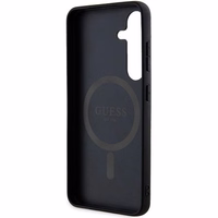 GUESS ümbris jaoks SAMSUNG S24 compatible with MagSafe GUHCS24SGF4GGR (4G Ring classic logo) must