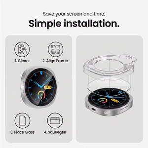 Tech-Protect Easy Set+ 2-Pack Tempered Glass for Samsung Galaxy Watch Ultra 47mm
