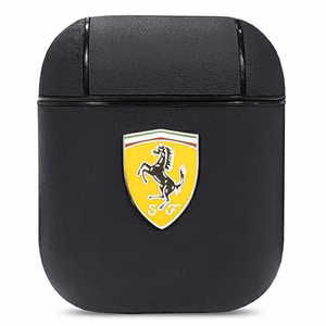 Ferrari FESA2LEBK AirPods cover must/must Jaoks Track Leather