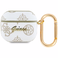 Guess GUA3PG4GPH AirPods 3 cover valge/valge 4G Hook