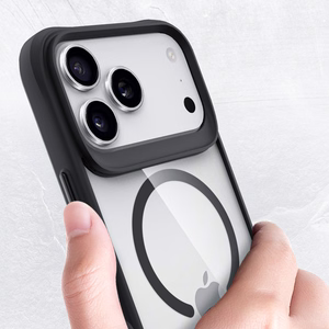 Чехол 3mk Satin Armor MagCase для iPhone 17 Pro Max - прозрачный чёрный