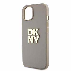 DKNY Wrist Strap Stock Logo ümbris jaoks iPhone 15 Plus - beige