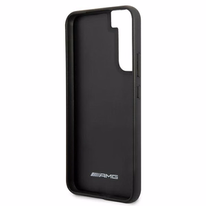 AMG Carbon Stripe&Embossed ümbris Samsung Galaxy S22+ jaoks - must