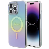 Guess IML Iridescent MagSafe ümbris jaoks iPhone 15 Pro - turquoise
