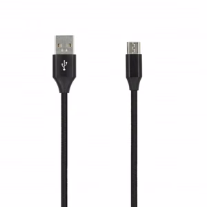 SEEK TOTI USB-A kuni Micro USB, 2 m punumisega kaabel 2A, must