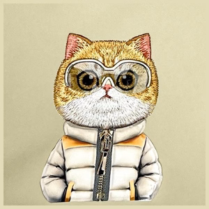 Nimmy Crossbody Cool&Cute 2.0 Cat сумка через плечо - зелёная