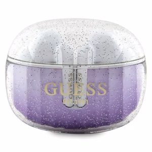 Guess Glitter Gradient TWS Bluetooth headphones with docking station - lilla