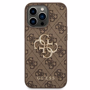 Guess GUHCP14X4GMGBR iPhone 14 Pro Max 6,7" brązowy/pruun hardcase 4G Big Metal Logo