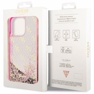 Guess GUHCP14LLC4PSGP iPhone 14 Pro 6.1" roosa/roosa hardcase Liquid Glitter 4G Transculent