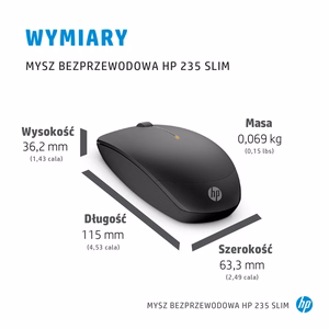 HP 235 Slim juhtmevaba hiir
