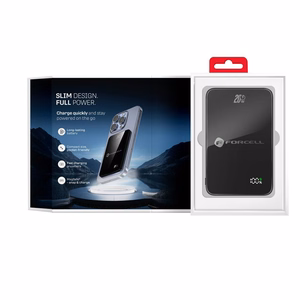 Powerbank compatible with MagSafe Forcell F-Energy SuperSlim F5K8 QC4.0 PD3.0 15W 5000 mAh must