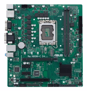 ASUS PRO H610M-C D4-CSM emaplaat Intel H610 LGA 1700 micro ATX