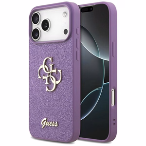 Guess Fixed Glitter Big 4G ümbris jaoks iPhone 17 Pro Max - lilla