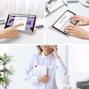 Dux Ducis Toby ümbris with flip stand jaoks Samsung Galaxy Tab A9+ - roosa