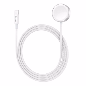 Wireless charger Hoco 2,5W USB C compatible with Apple Watch and Samsung Watch CW59 white