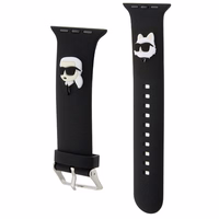 Karl Lagerfeld 3D Rubber Karl&Choupette Heads rihm for Apple Watch 42/44/45/49mm - must