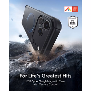 ESR Cyber Tough MagSafe ümbris mudelitele iPhone 18 Pro Max / 17 Pro Max, must