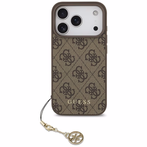 Guess 4G Charms Collection MagSafe ümbris jaoks iPhone 17 Pro - brown