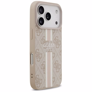 Guess 4G Printed Stripes MagSafe Ümbris jaoks iPhone 17 Pro - Roosa